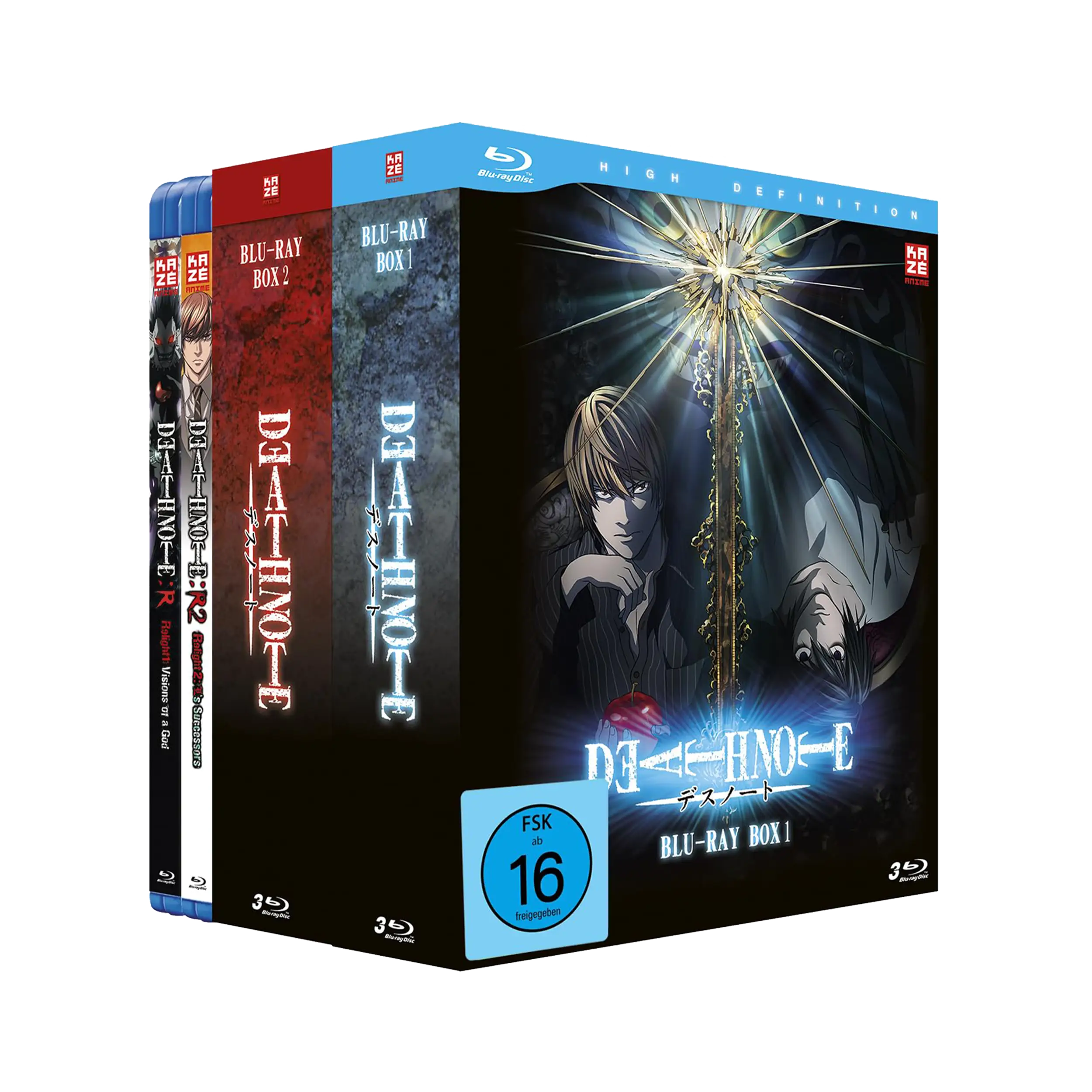 Death Note - Staffel 1 & Relight  - Gesamtausgabe ohne Schuber (Blu-ray)