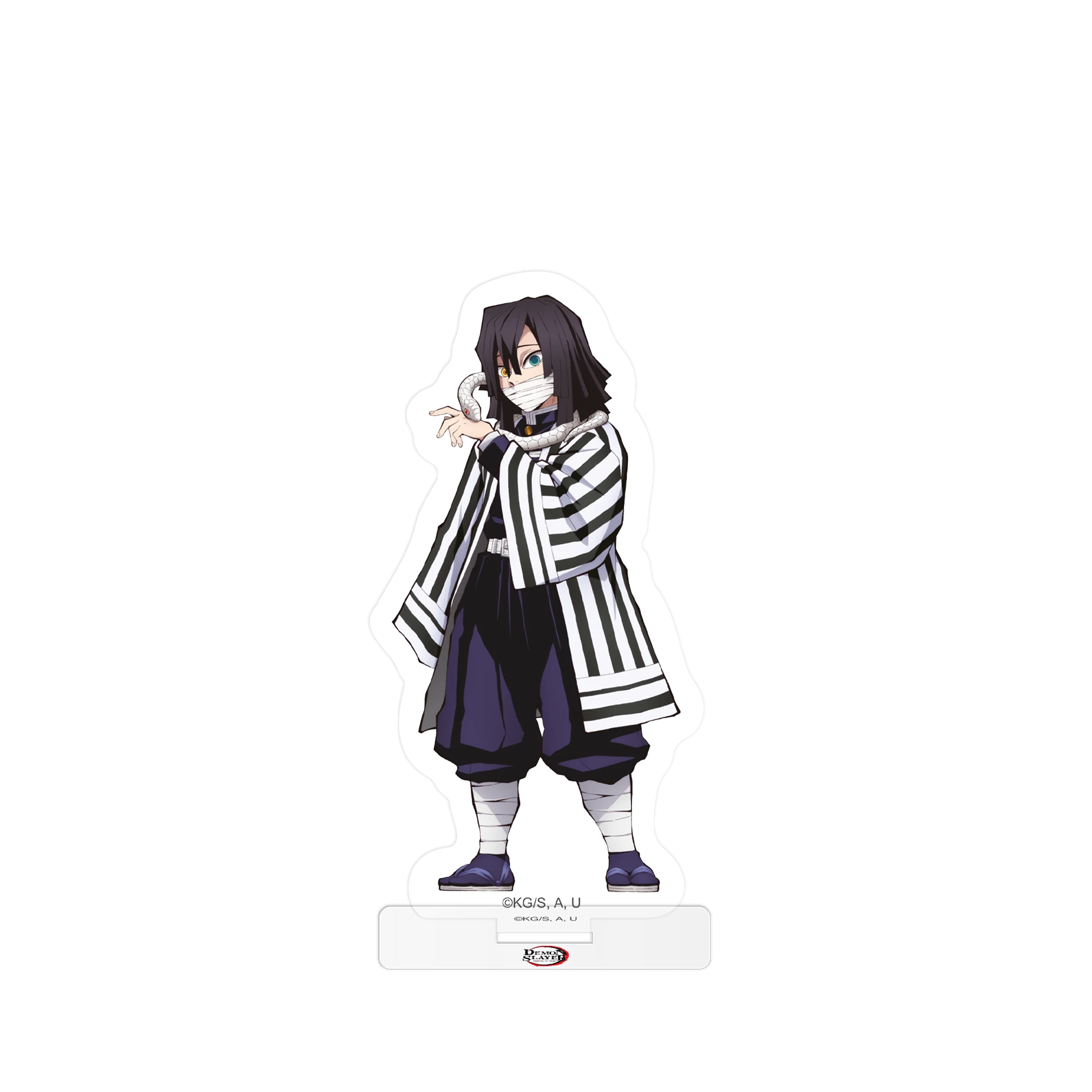 Demon Slayer Kimetsu no Yaiba Entertainment District Arc Acrylaufsteller Obanai mit gestreiftem Schal