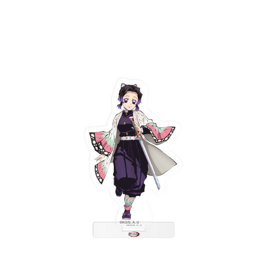 Anime Shinobu Acrylfigur aus Demon Slayer Entertainment District Arc in lila, weiß und pink