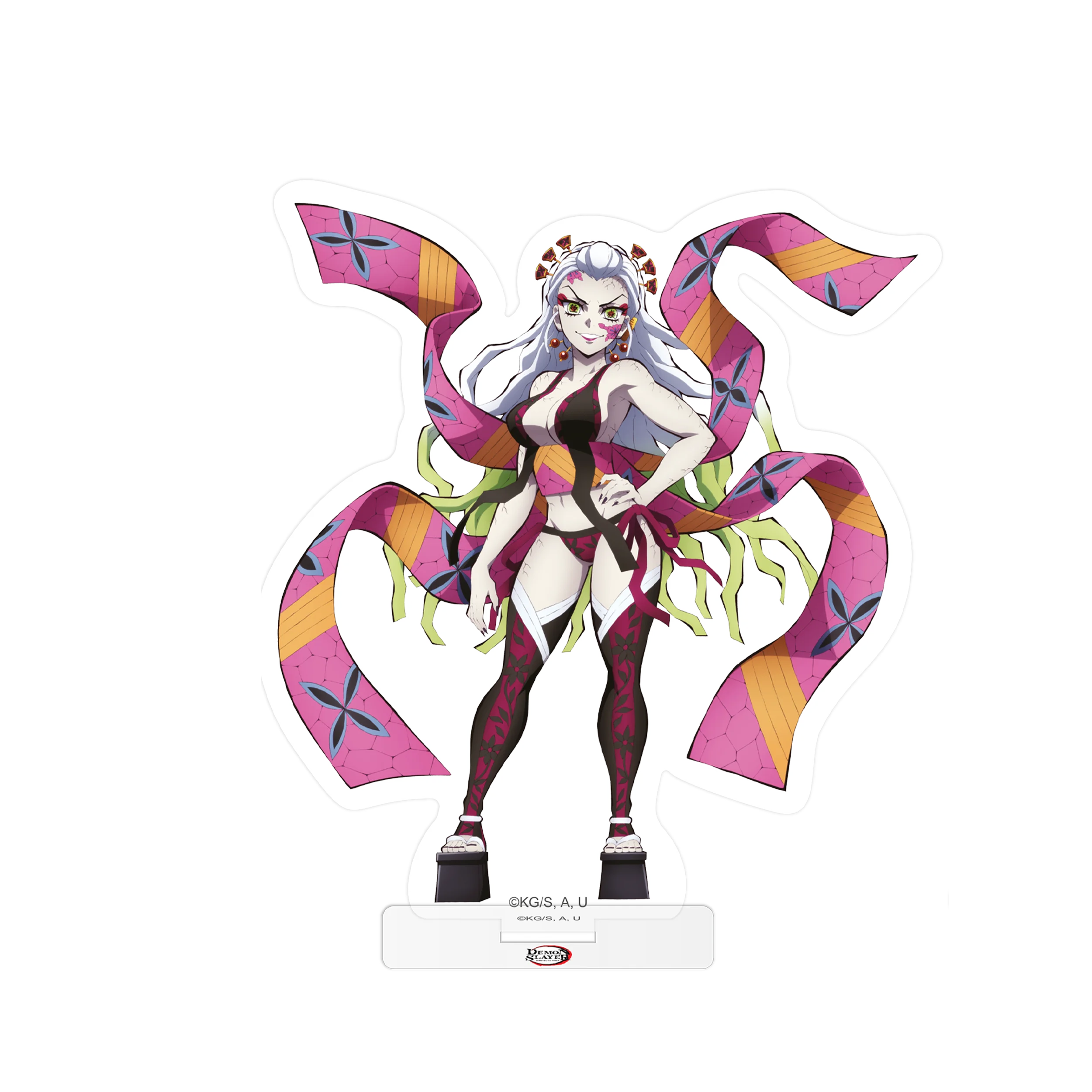 Pink und lila Schmetterlingsflügel Figurine aus Acryl für Demon Slayer Entertainment District Arc Set