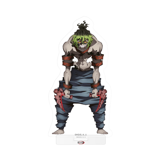 Grüner Zombie Sticker mit roten Akzenten und Bandagen, passend für Demon Slayer Acrylaufsteller