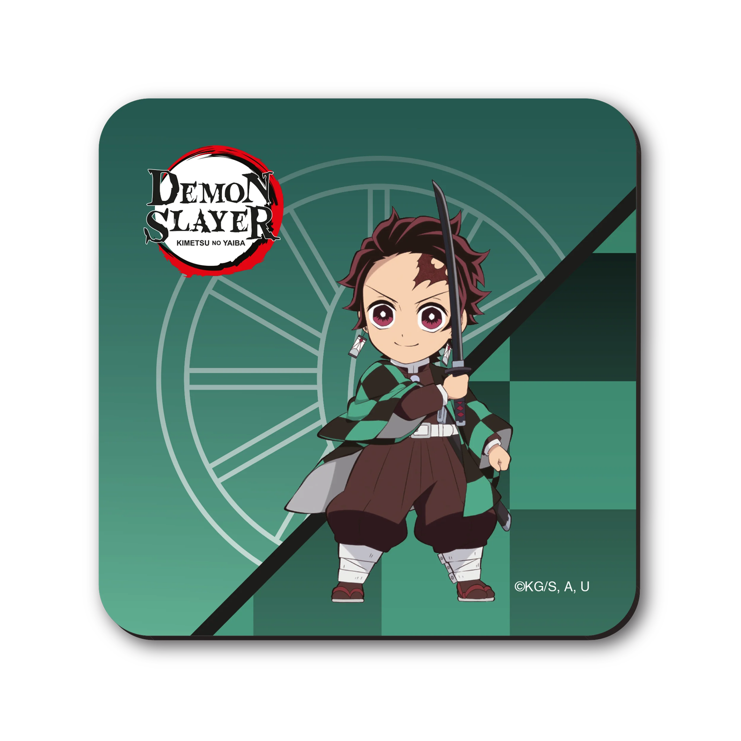 Demon Slayer -Kimetsu no Yaiba- Entertainment District Arc - Untersetzer-Set Chibi Tanjiro und Freunde