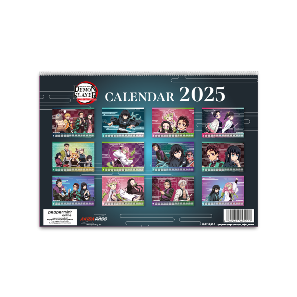Demon Slayer -Kimetsu no Yaiba- Swordsmith Village Arc - Wandkalender 2025