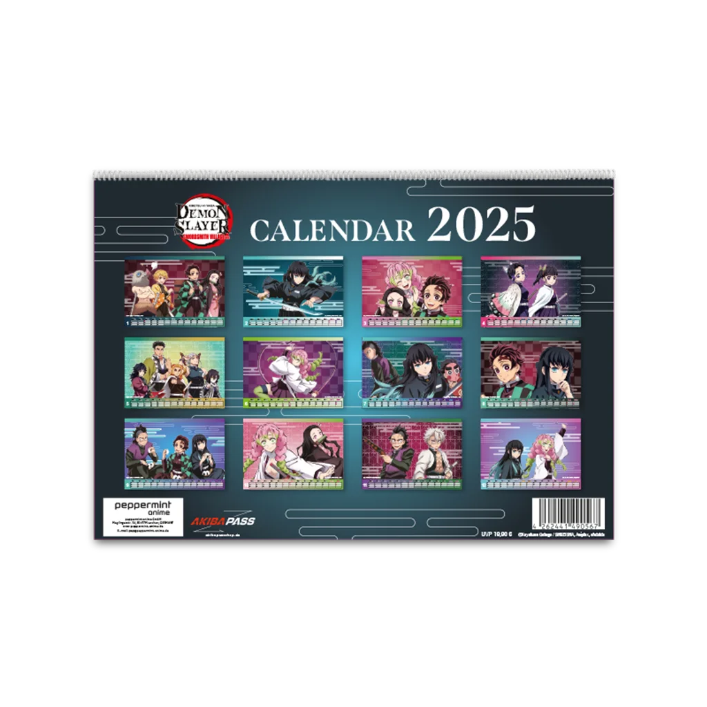 Demon Slayer -Kimetsu no Yaiba- Swordsmith Village Arc - Wandkalender 2025