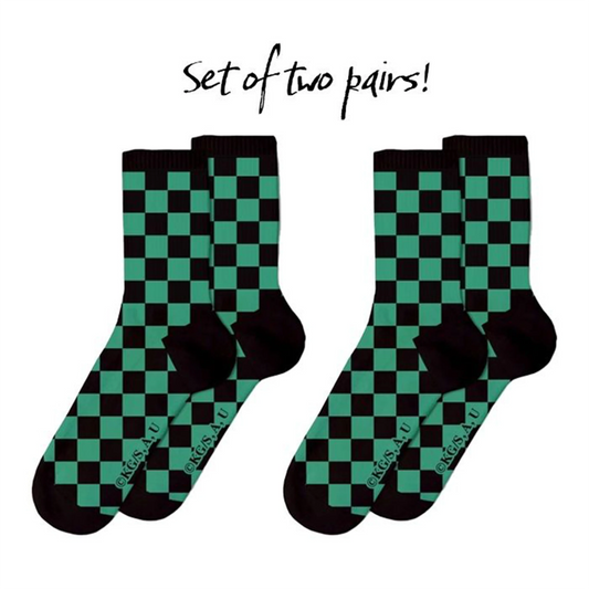 Demon Slayer - Tanjiro Kamado - Socken - 2er Pack (Größe 41-44)