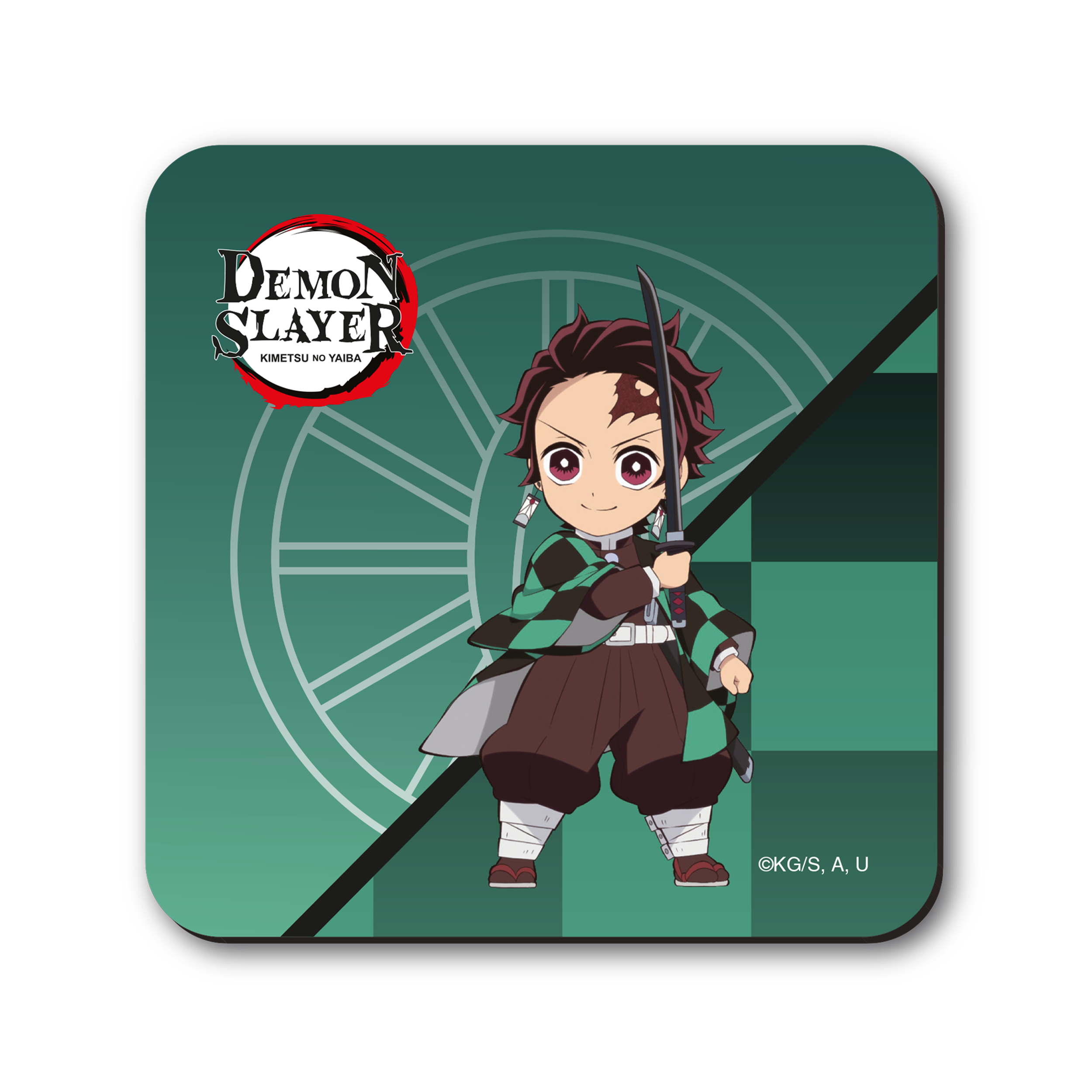 Demon Slayer -Kimetsu no Yaiba- Entertainment District Arc - Untersetzer-Set Chibi Tanjiro und Freunde