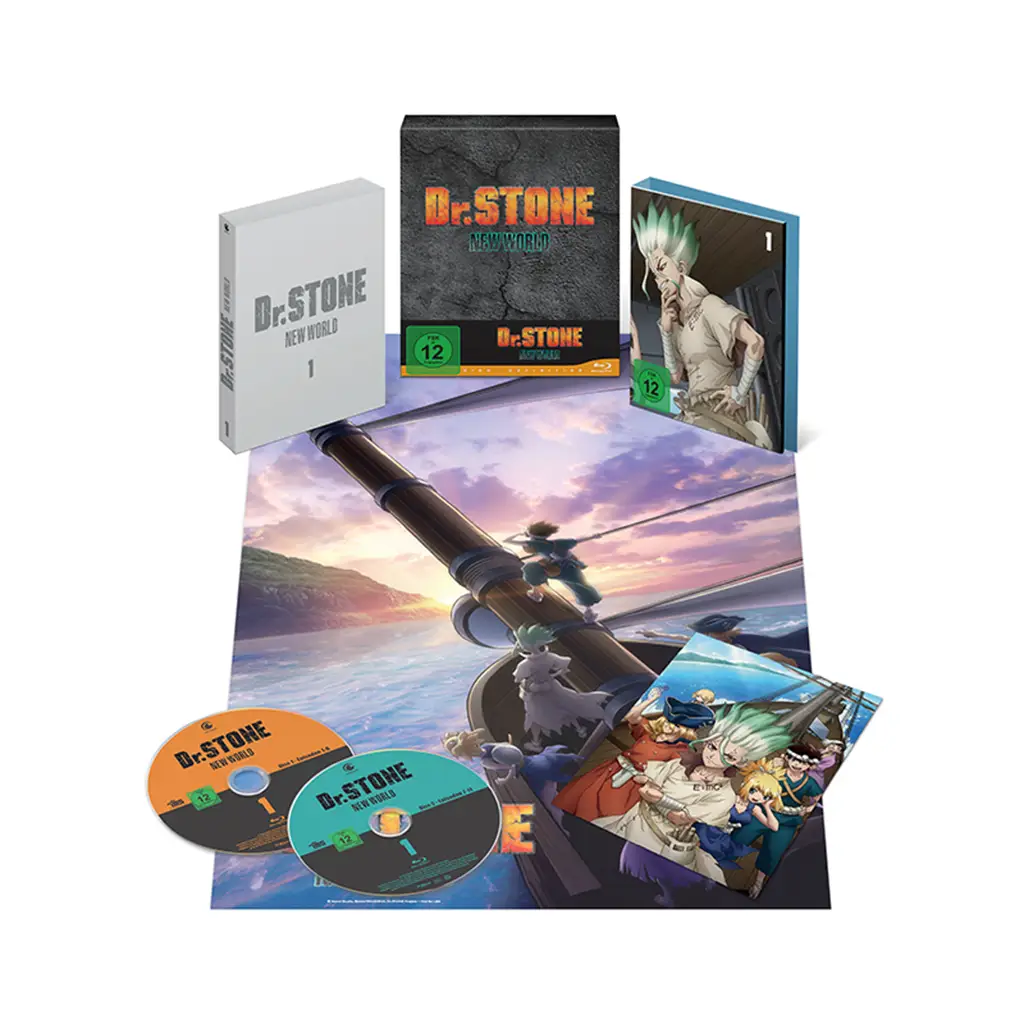 Dr. STONE: New World Cour 2 - Staffel 3 - Part 1 - mit Sammelschuber (Blu-ray)