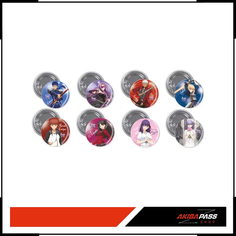 Silberne Anime-Charakter-Buttons im Set für Fate/stay night Heaven’s Feel I