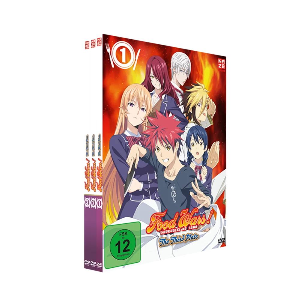 Food Wars! The Third Plate - Gesamtausgabe - Bundle mit Vol. 1-3 (DVD)