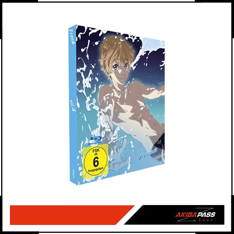 Blauer Anime-Charakter auf DVD-Cover für Free! Eternal Summer Vol. 4 Limited Edition