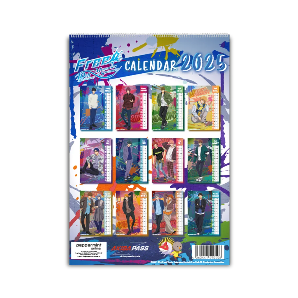 Free! Memories of Summer - Wandkalender 2025