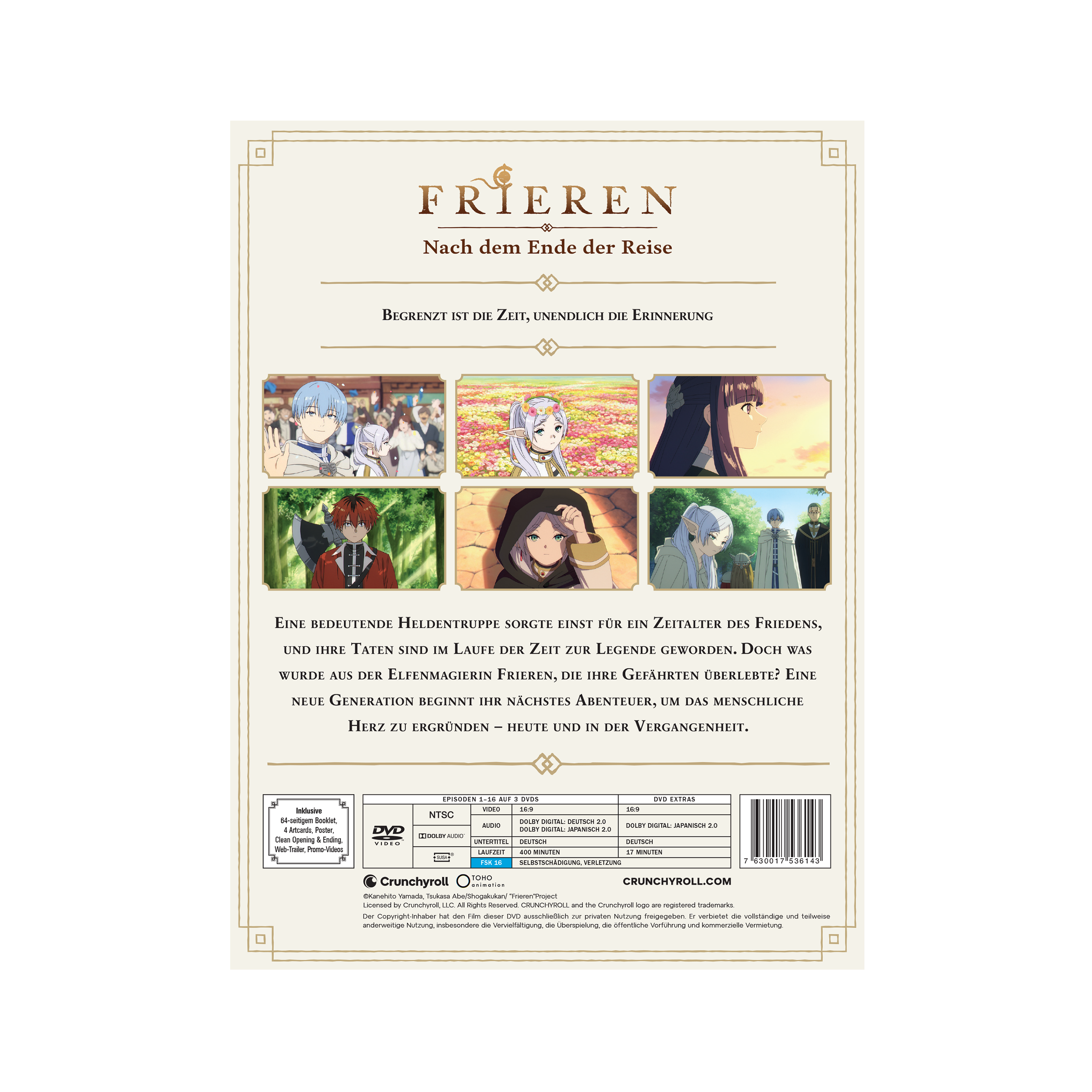 Frieren: Beyond Journey’s End - Frieren: Nach dem Ende der Reise - Vol. 1 - Limited Edition mit Sammelschuber (DVD)
