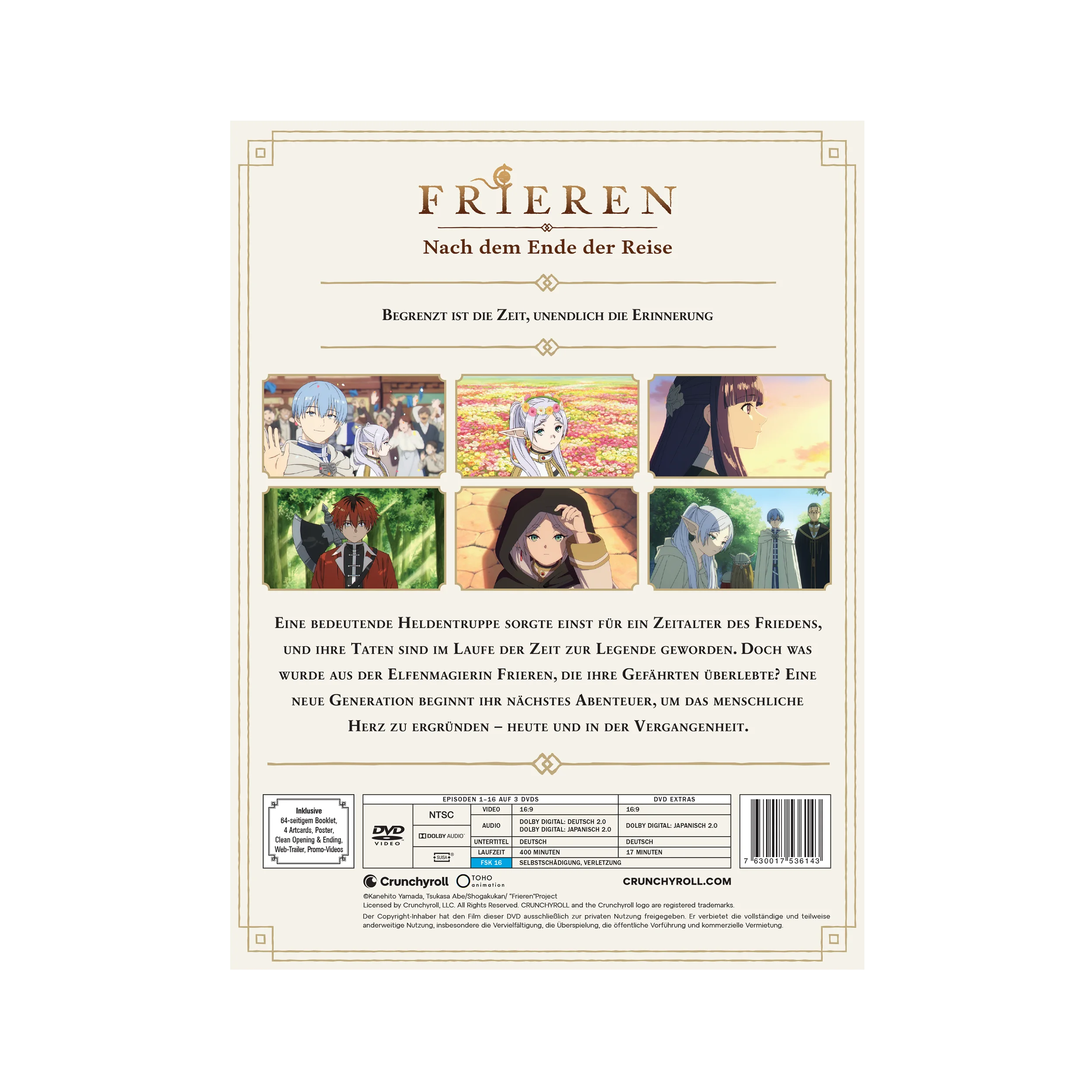 Frieren: Beyond Journey’s End - Frieren: Nach dem Ende der Reise - Vol. 1 - Limited Edition mit Sammelschuber (DVD)