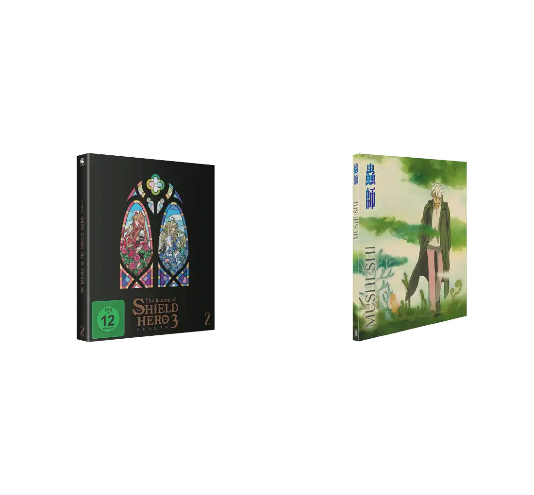 Fenster mit buntem Glasmalerei-Thema auf CD-Hülle mit farbenfrohem Kunstwerk und schwarzem Hintergrund.