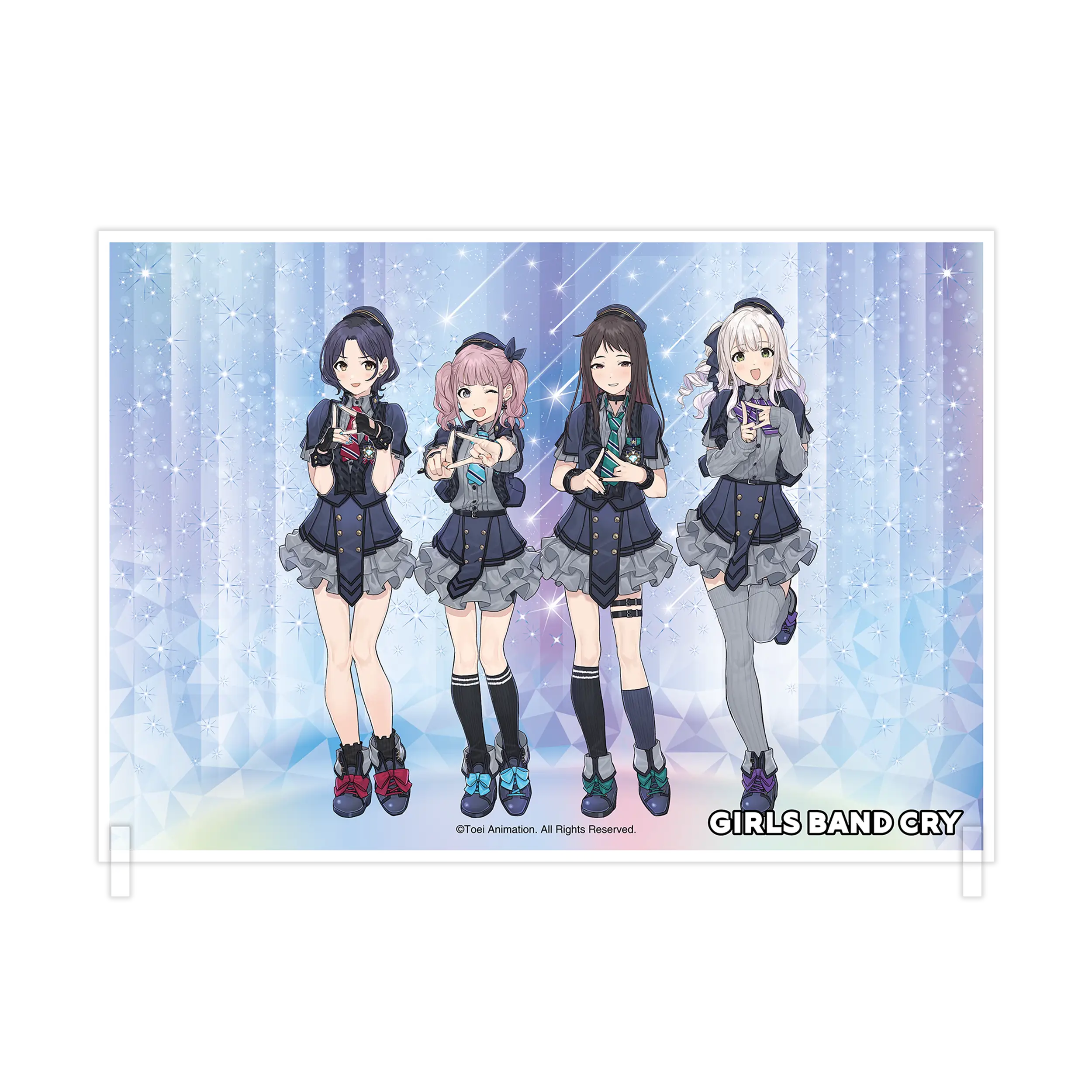 Girls Band Cry - Acrylplatte Diamond Dust