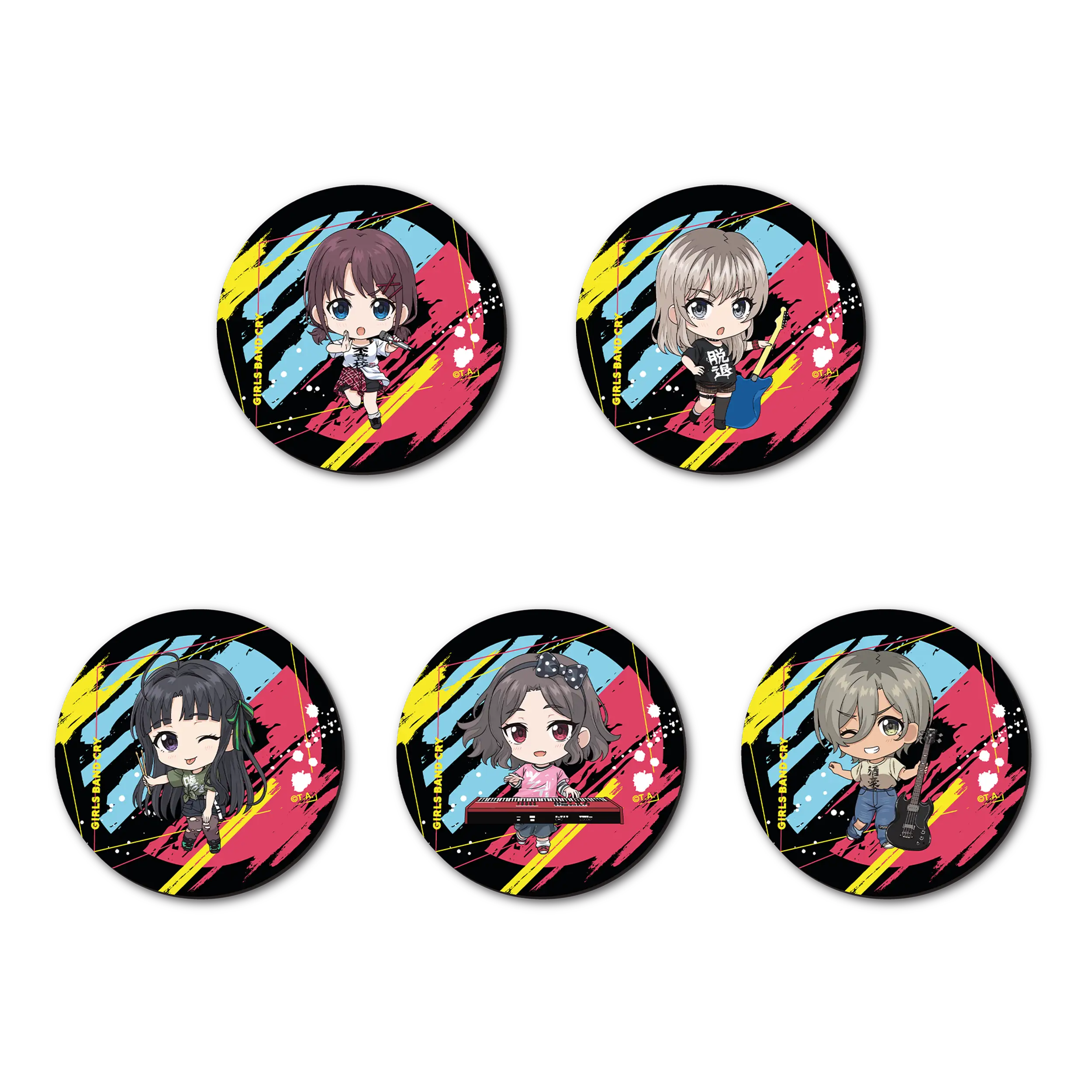 Girls Band Cry - Untersetzer-Set - Togenashi Togeari