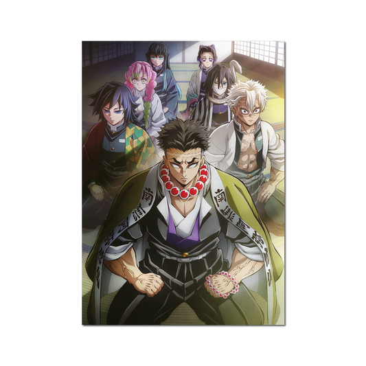 Grüner Samurai-Panzer mit roten Perlen und weißen Akzenten, Hashira Training Arc Holokarte