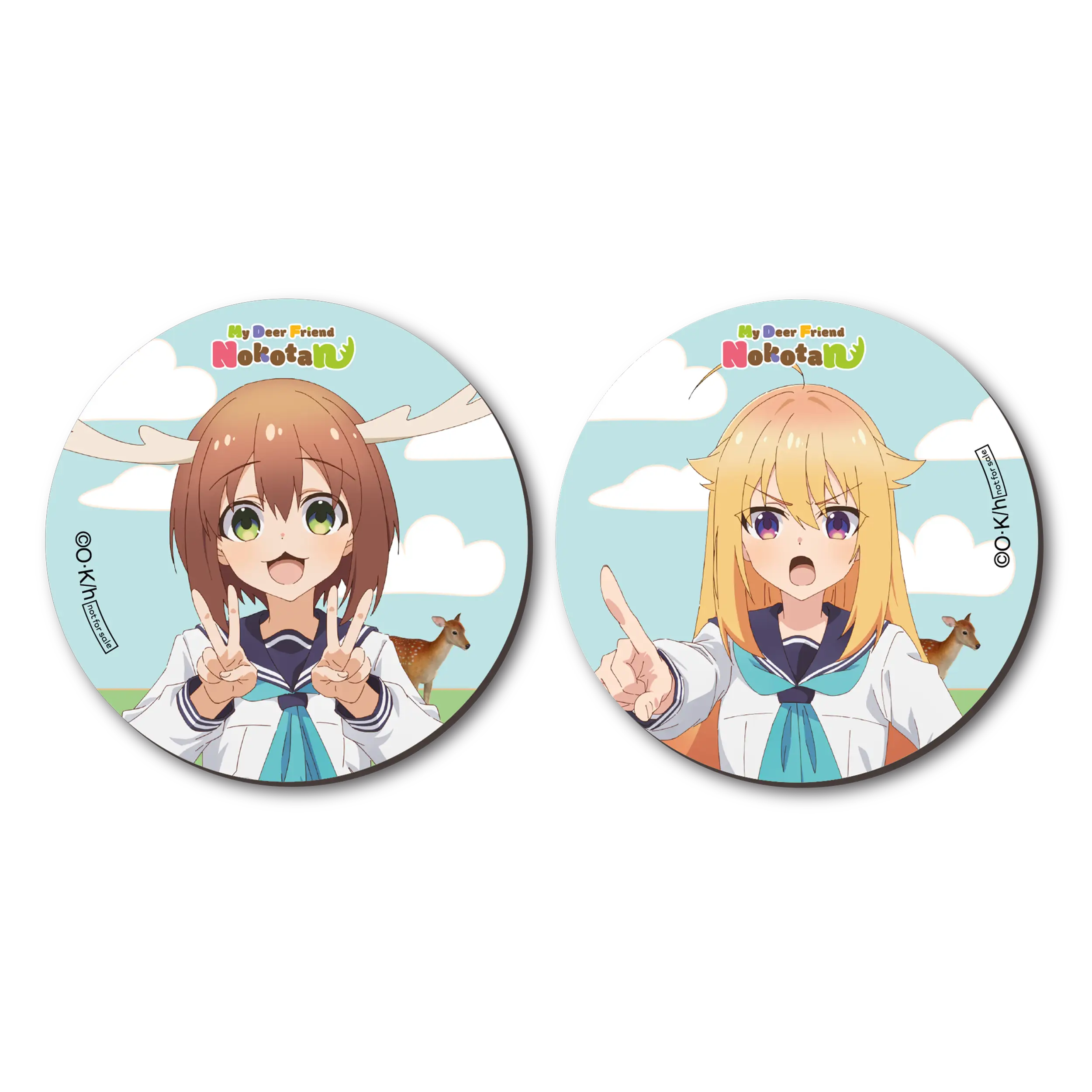 [Goodie] My Deer Friend Nokotan - Vol. 1 - Untersetzer-Set (2 Untersetzer)