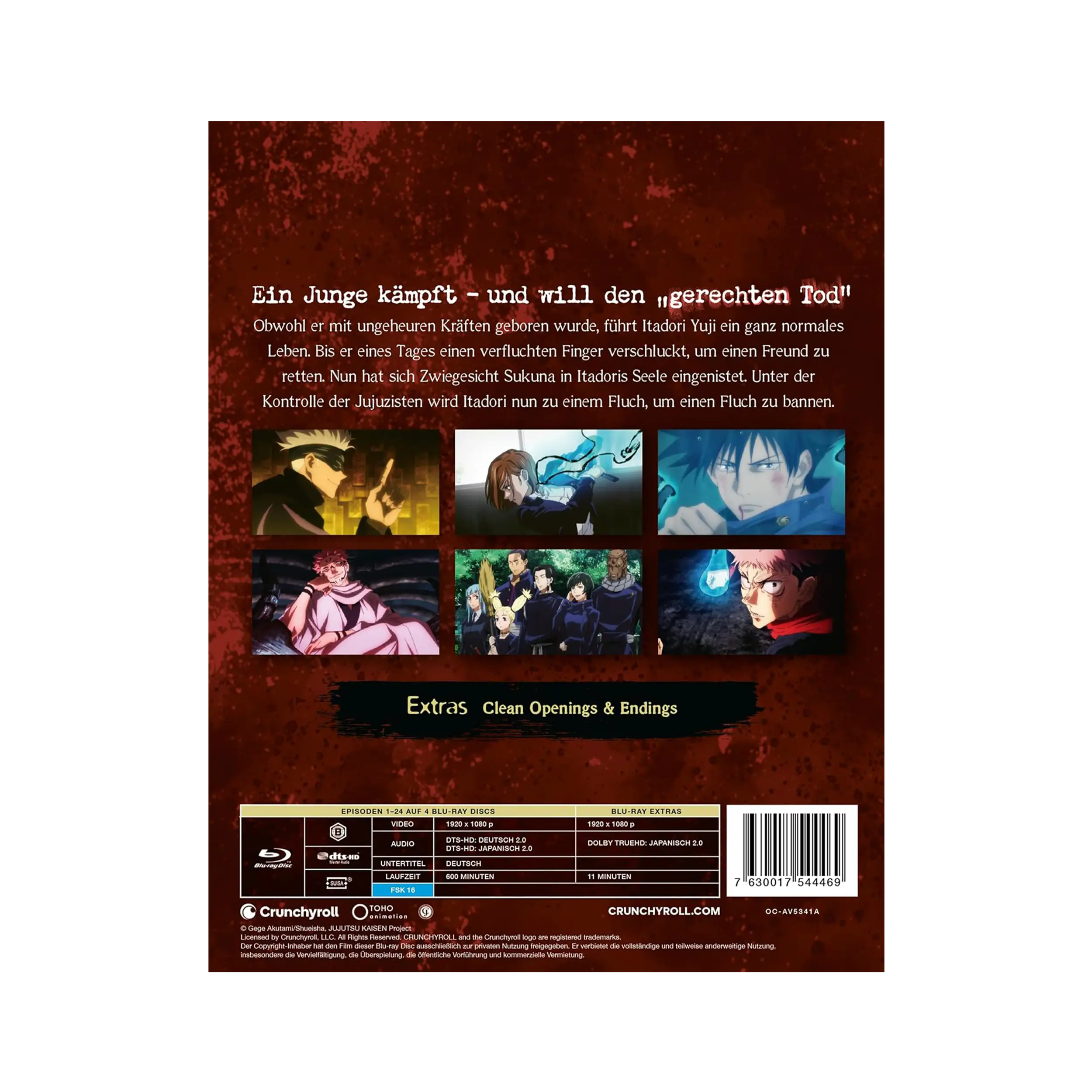 Jujutsu Kaisen - Season 1 - Gesamtausgabe - Limited Edition mit Steelbook (Blu-ray)