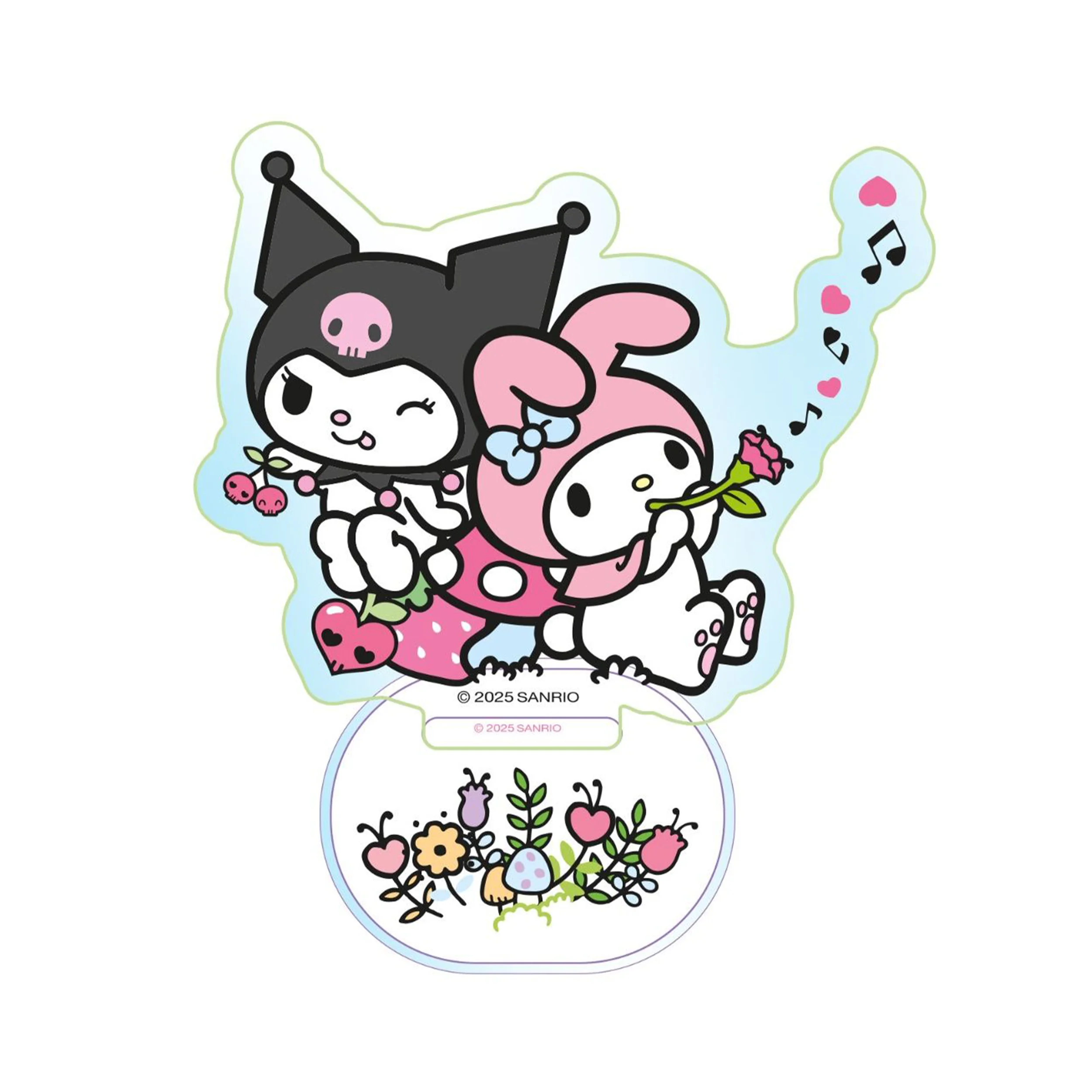 Kuromi & My Melody - Acrylaufsteller (Holo-Effekt) (8x6 cm)