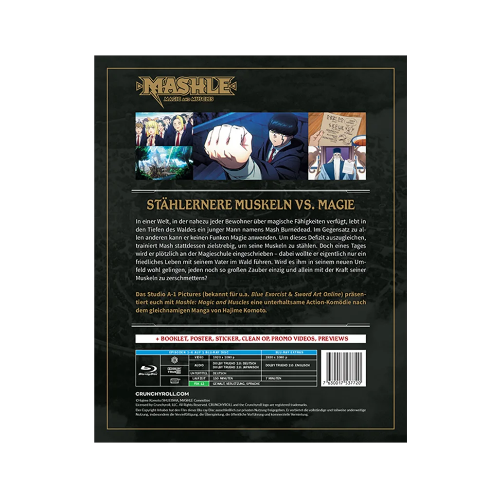 Mashle: Magic and Muscles - Staffel 1 - Part 1 mit Sammelschuber (Blu-ray)