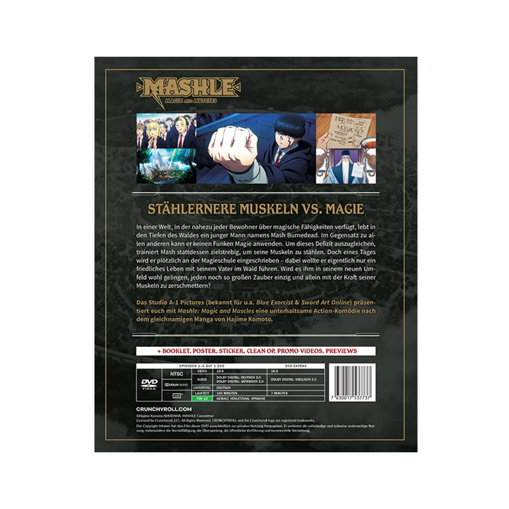 Mashle: Magic and Muscles - Staffel 1 - Part 1 mit Sammelschuber (DVD)
