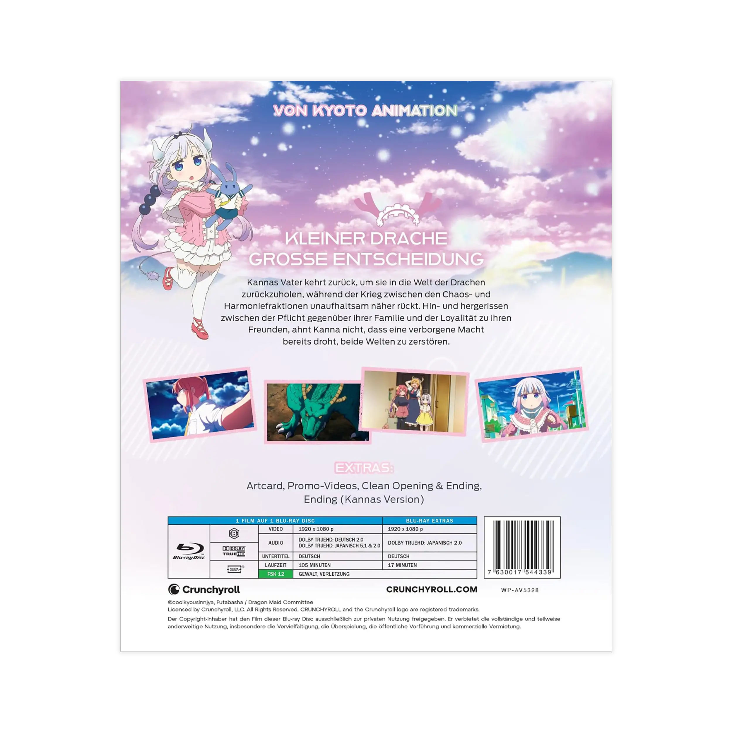 Miss Kobayashi's Dragon Maid: Ein einsamer Drache sehnt sich nach Liebe - Movie (Blu-ray)