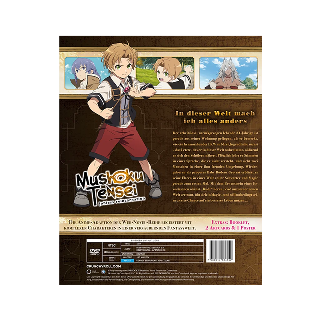 Mushoku Tensei: Jobless Reincarnation - Staffel 1 - Vol.1 - Limited Edition mit Sammelschuber (DVD)