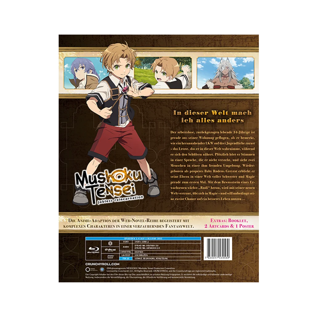 Mushoku Tensei: Jobless Reincarnation - Staffel 1 - Vol.1 - Limited Edition mit Sammelschuber (Blu-ray)