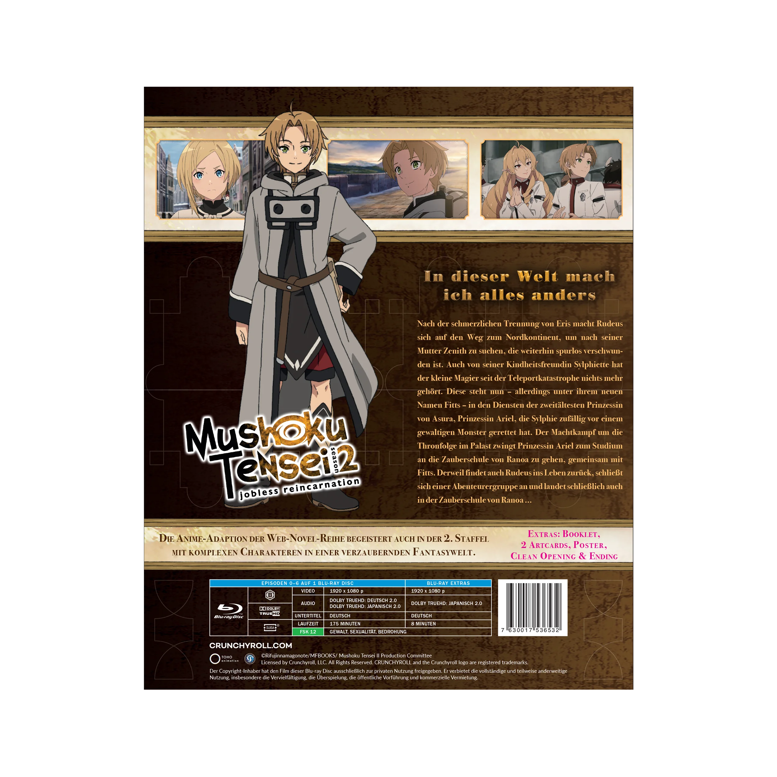 Mushoku Tensei Jobless Reincarnation Staffel 2 Vol 1 Blu-ray Sammelschuber 2014
