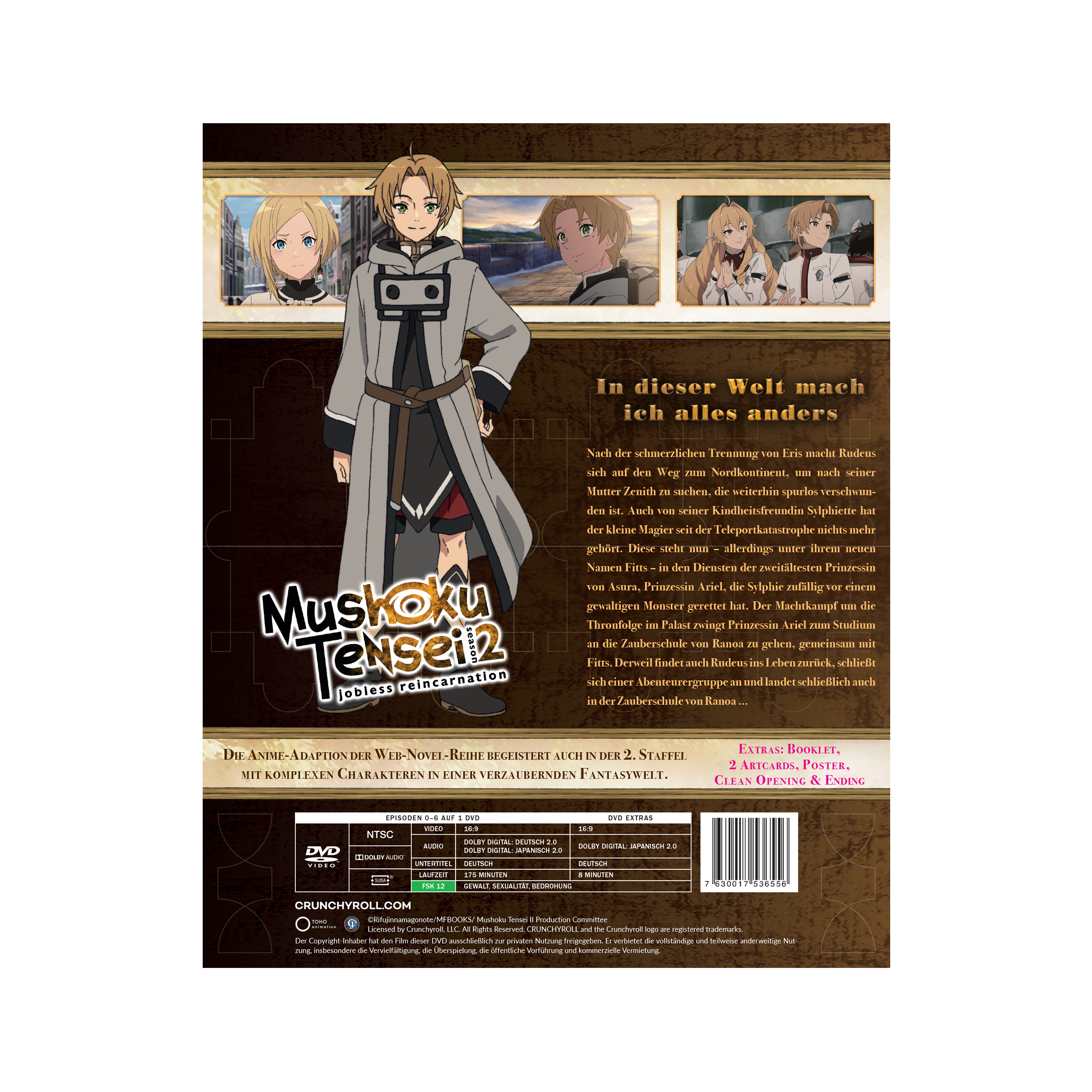 Mushoku Tensei: Jobless Reincarnation - Staffel 2 - Vol. 1 (DVD) - mit Sammelschuber