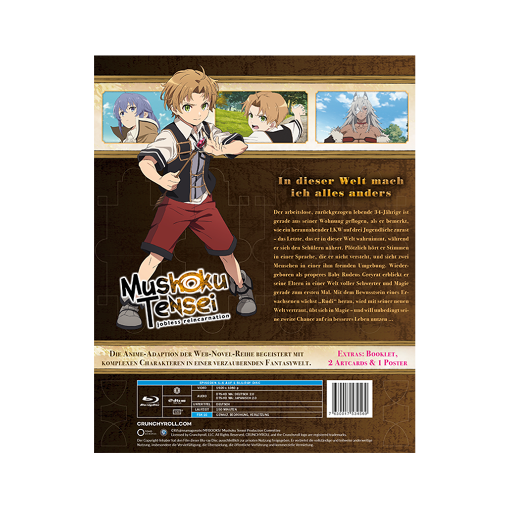 Mushoku Tensei: Jobless Reincarnation - Staffel 1 - Vol.1 - Limited Edition mit Sammelschuber (Blu-ray)