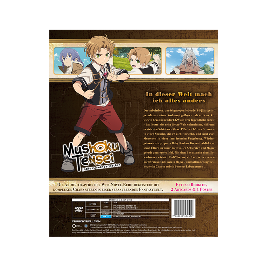 Mushoku Tensei: Jobless Reincarnation - Staffel 1 - Vol.1 - Limited Edition mit Sammelschuber (DVD)