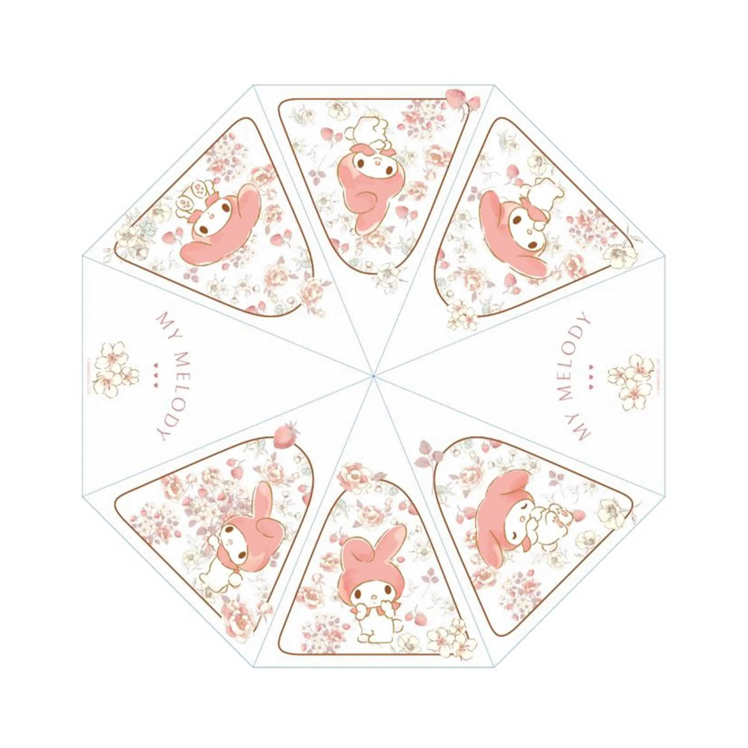 My Melody - Stockregenschirm - Floral Garden (transparent)