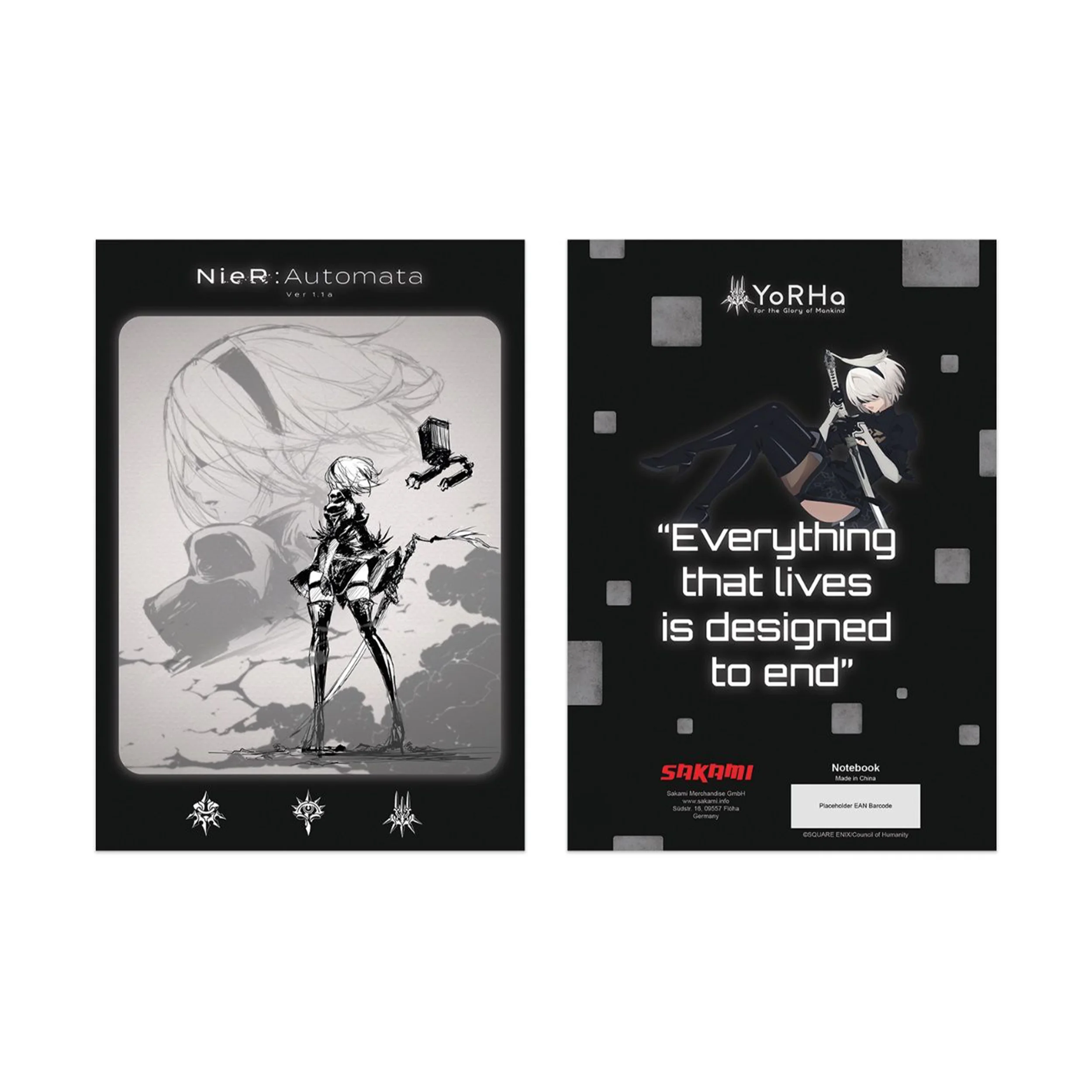 NieR: Automata Ver1.1a - Notizbuch (DIN A5)