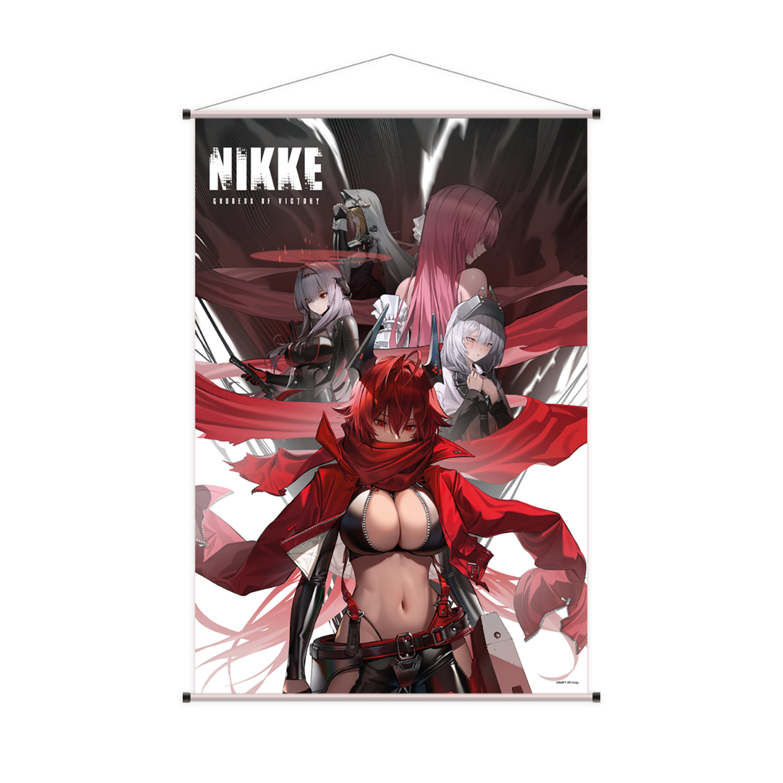 NIKKE: Goddess of Victory - Red Hood, Snow White, Scarlet, Dorothy & Rapunzel - Wallscroll (60x90cm)