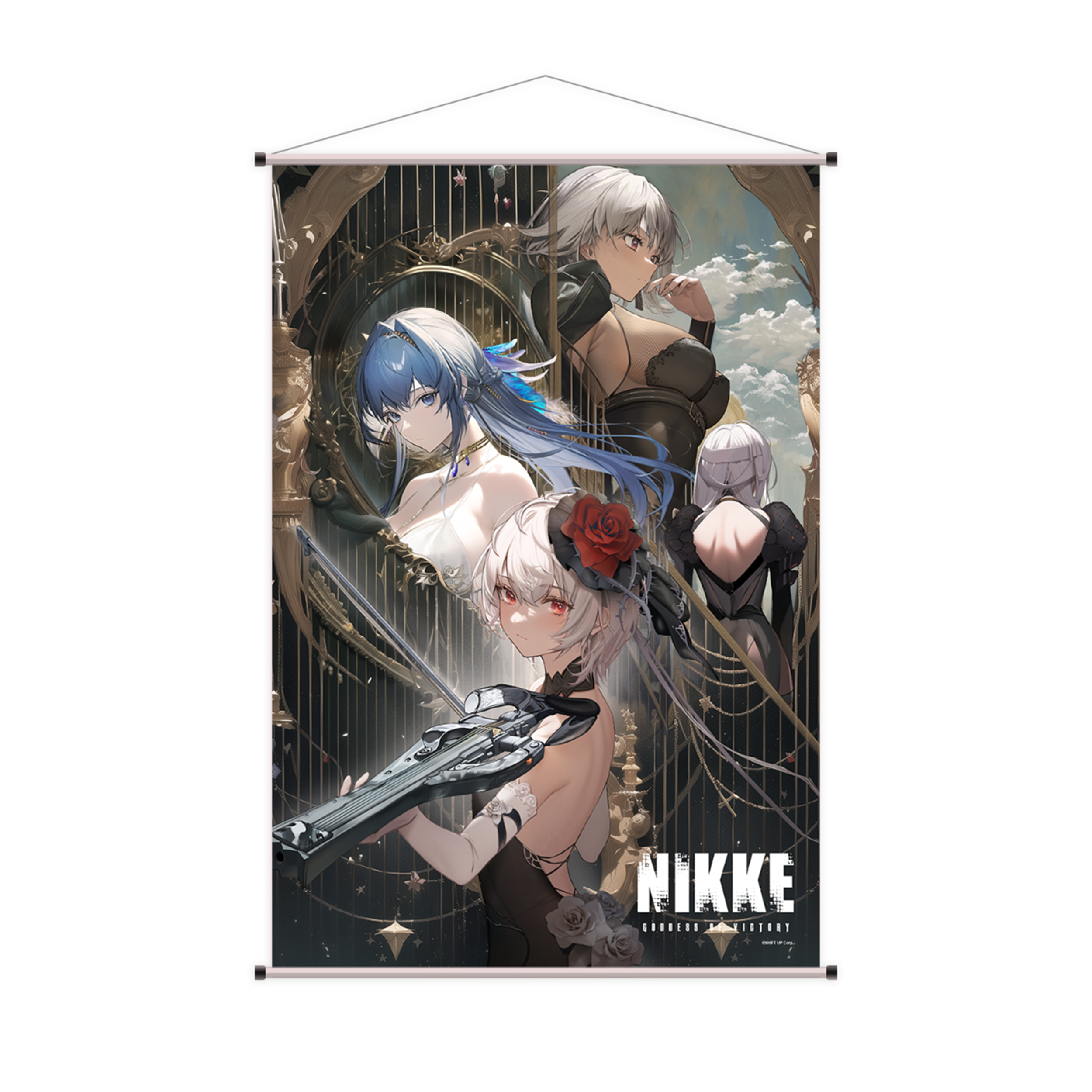 NIKKE: Goddess of Victory - Sugar, Helm, Julia & Modernia - Wallscroll (60x90cm)