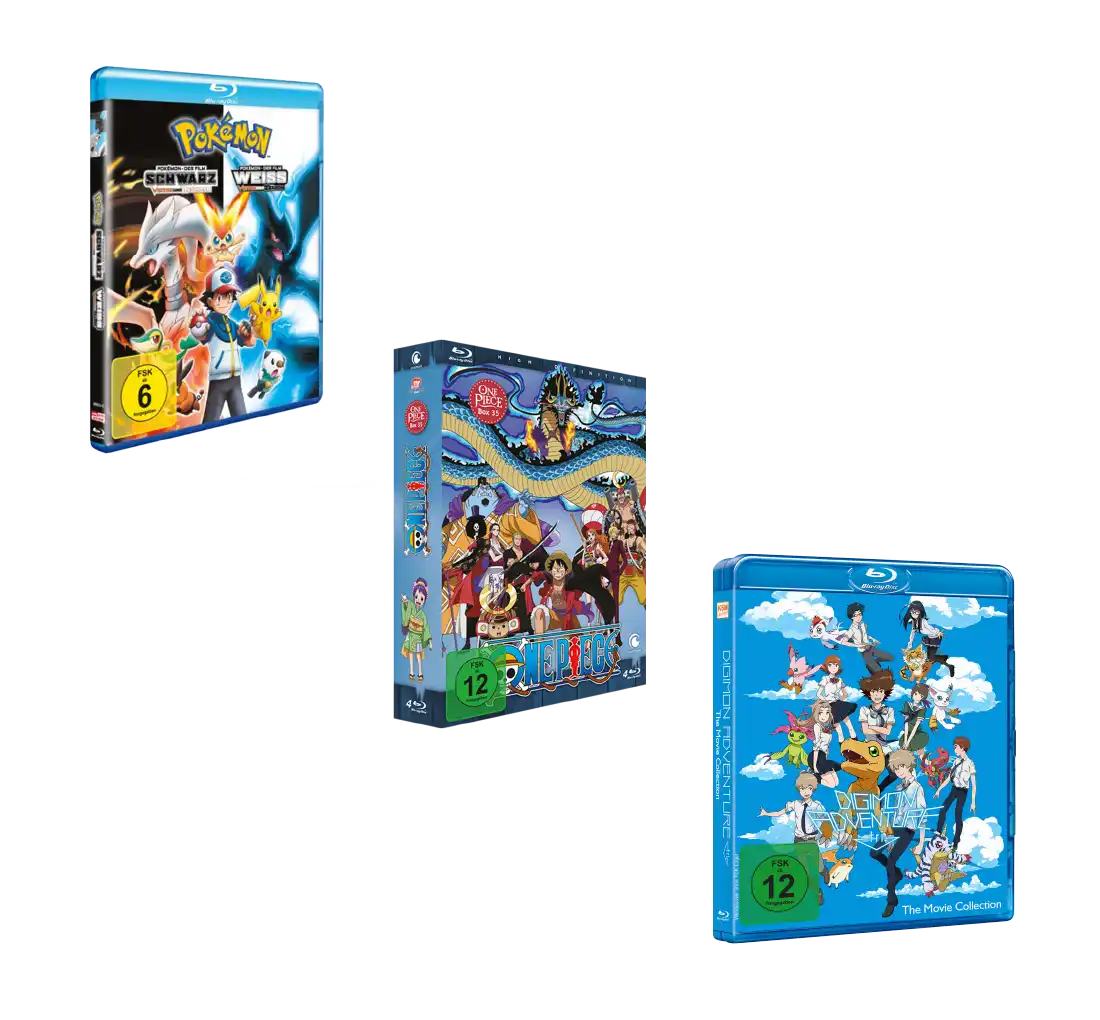 Pokémon Blu-ray-Sammlung mit Ash und Pikachu.