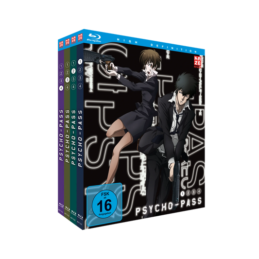 Psycho-Pass - Staffel 1 - Gesamtausgabe - Bundle mit Vol. 1-4 (Blu-ray)