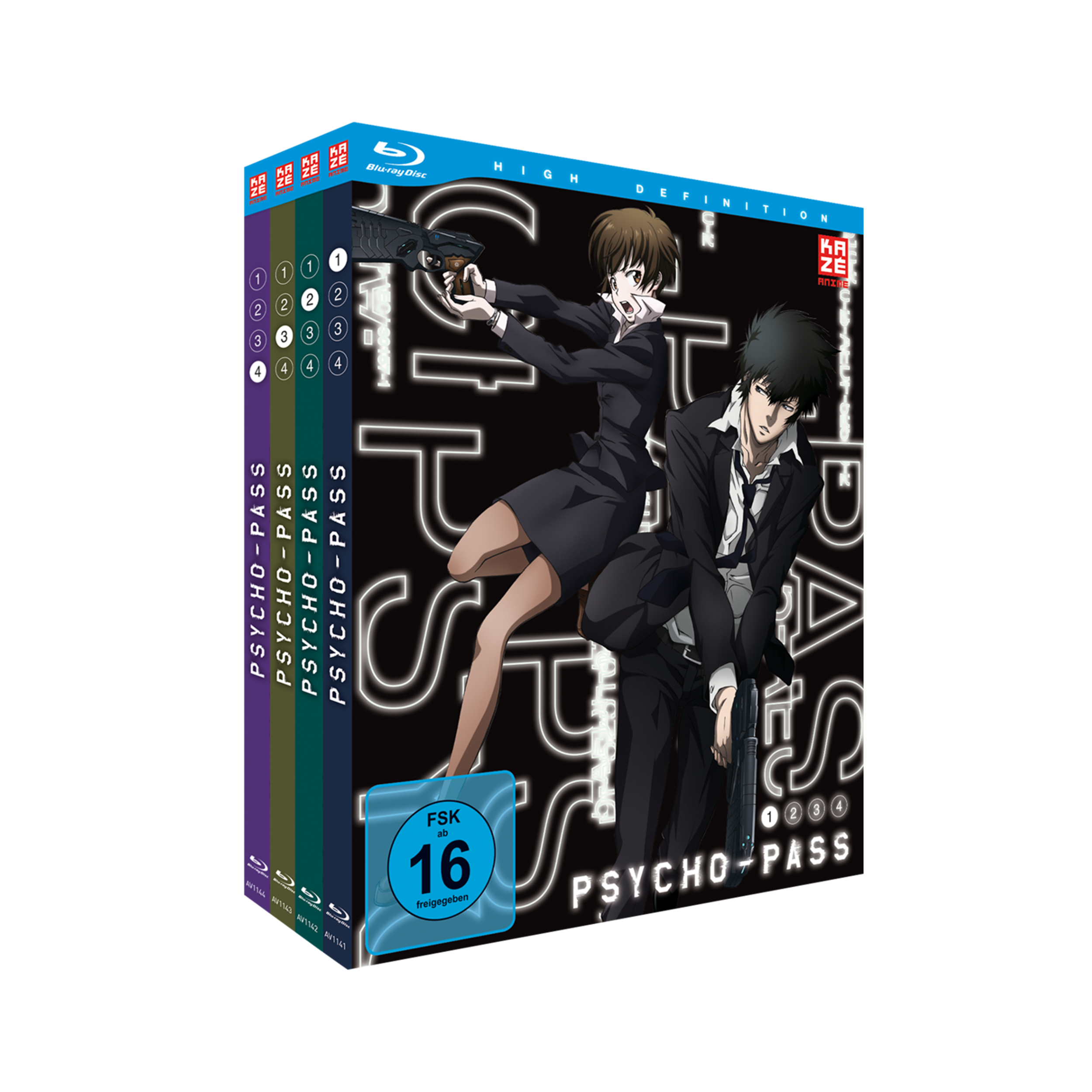Psycho-Pass - Staffel 1 - Gesamtausgabe - Bundle mit Vol. 1-4 (Blu-ray)