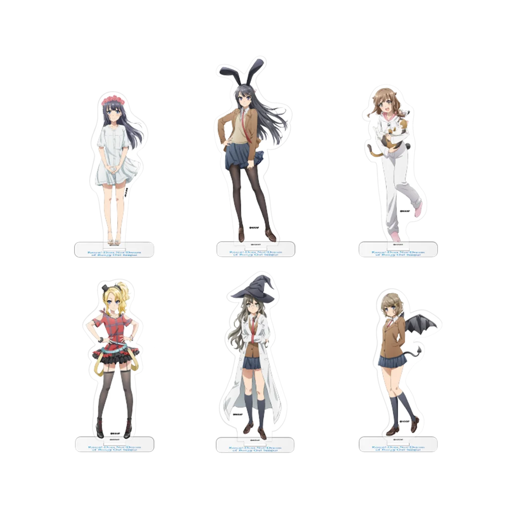 6-Zoll Anime Figuren Set Rascal Does Not Dream of Bunny Girl Senpai mit Outfits und Accessoires