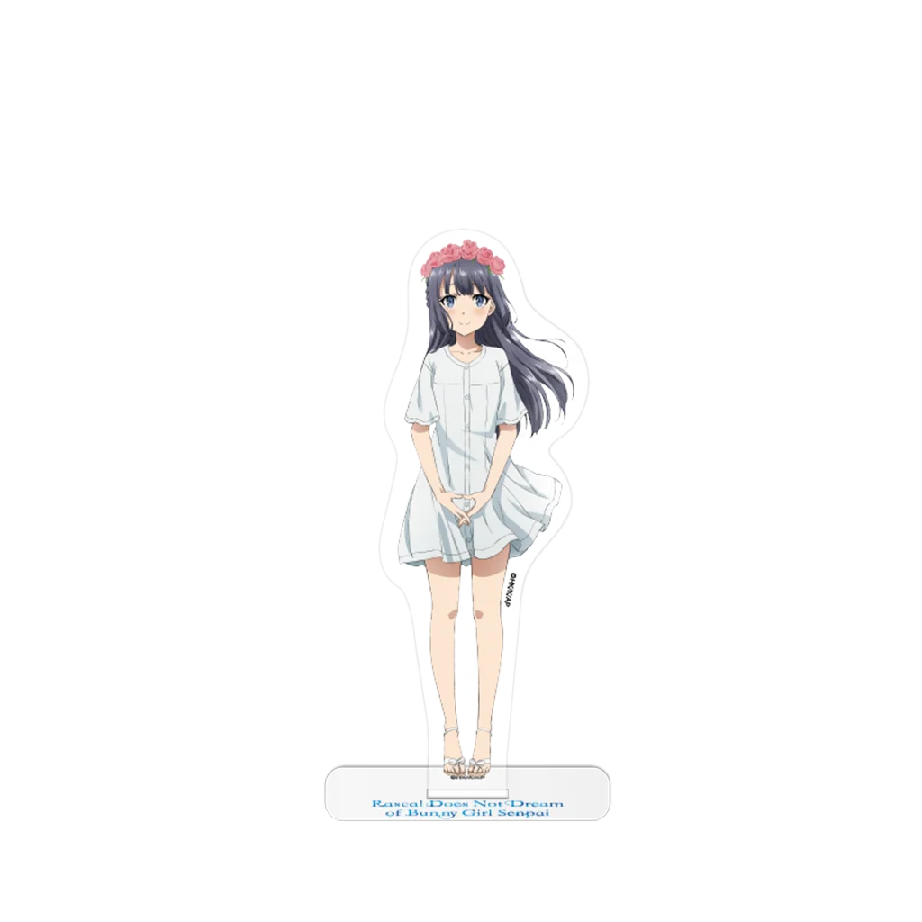 Weiße und rosa Anime-Figur von Shouko aus Rascal Does Not Dream of Bunny Girl Senpai