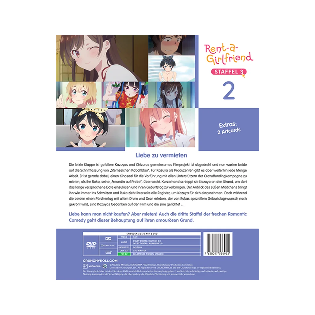 Rent-a-Girlfriend - Staffel 3 - Vol. 2 (DVD)