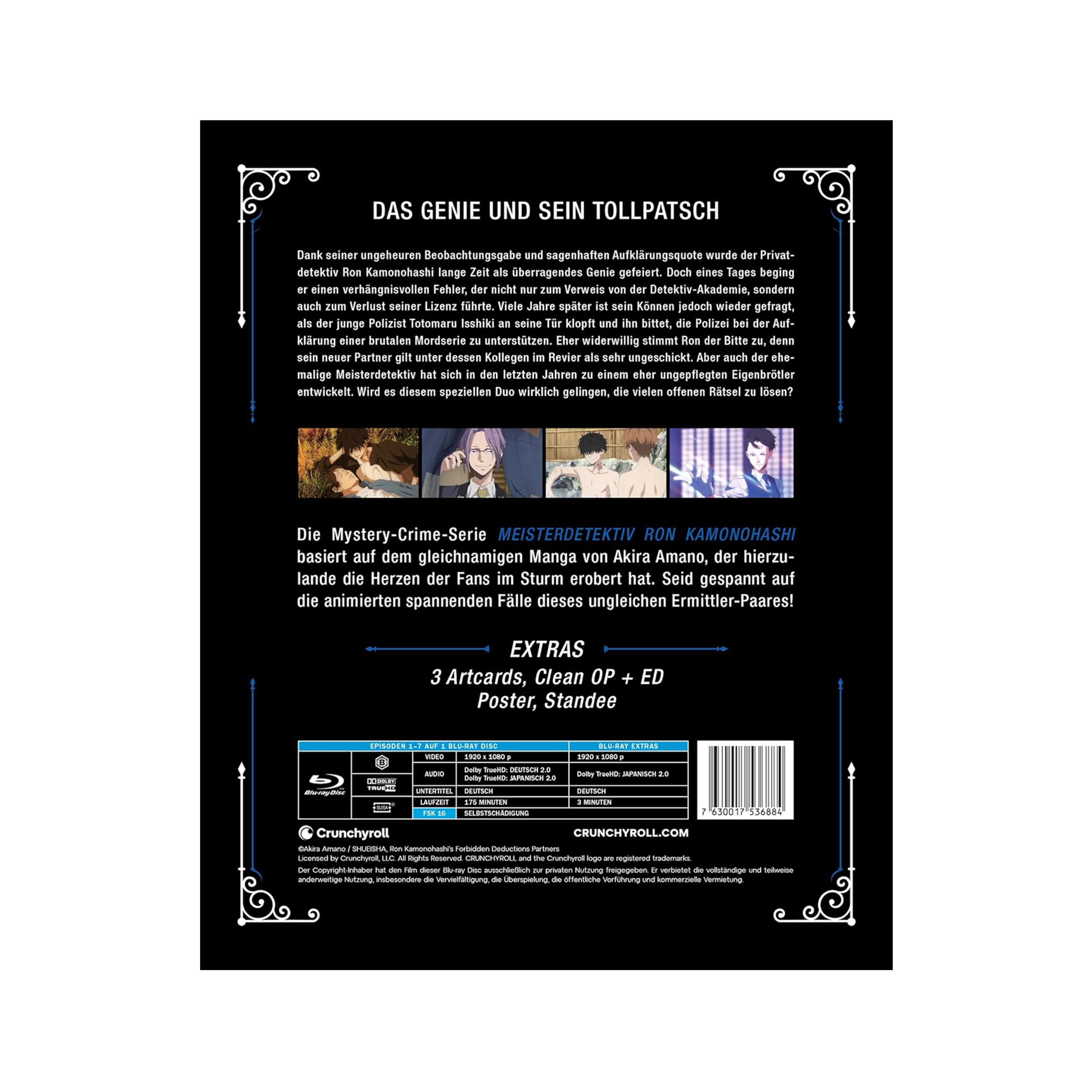 Ron Kamonohashi's Forbidden Deductions - Meisterdetektiv Ron Kamonohashi - Staffel 1 - Part 1 mit Sammelschuber (Blu-ray)