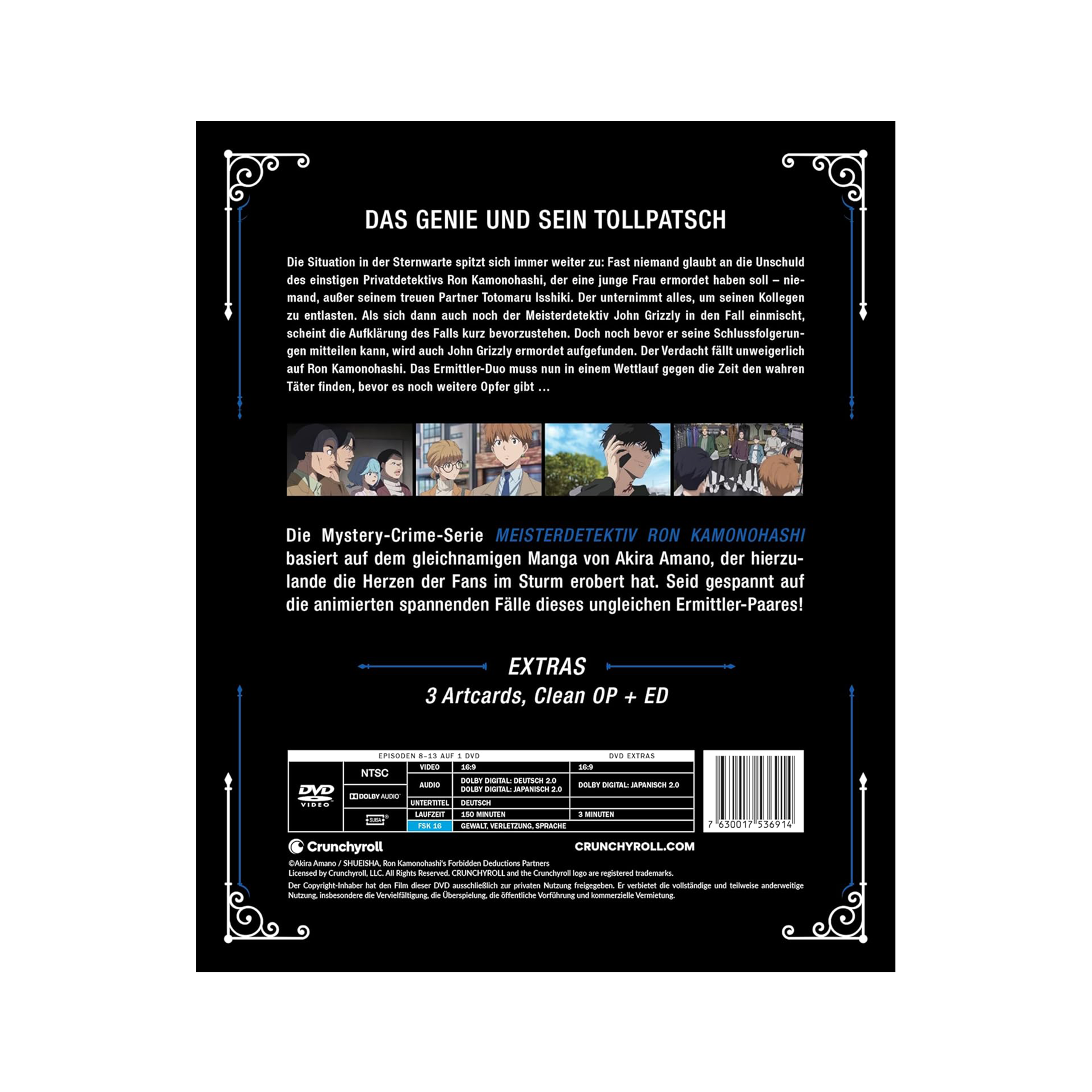Ron Kamonohashi’s Forbidden Deductions - Meisterdetektiv Ron Kamonohashi - Staffel 1 - Vol. 2 (DVD)