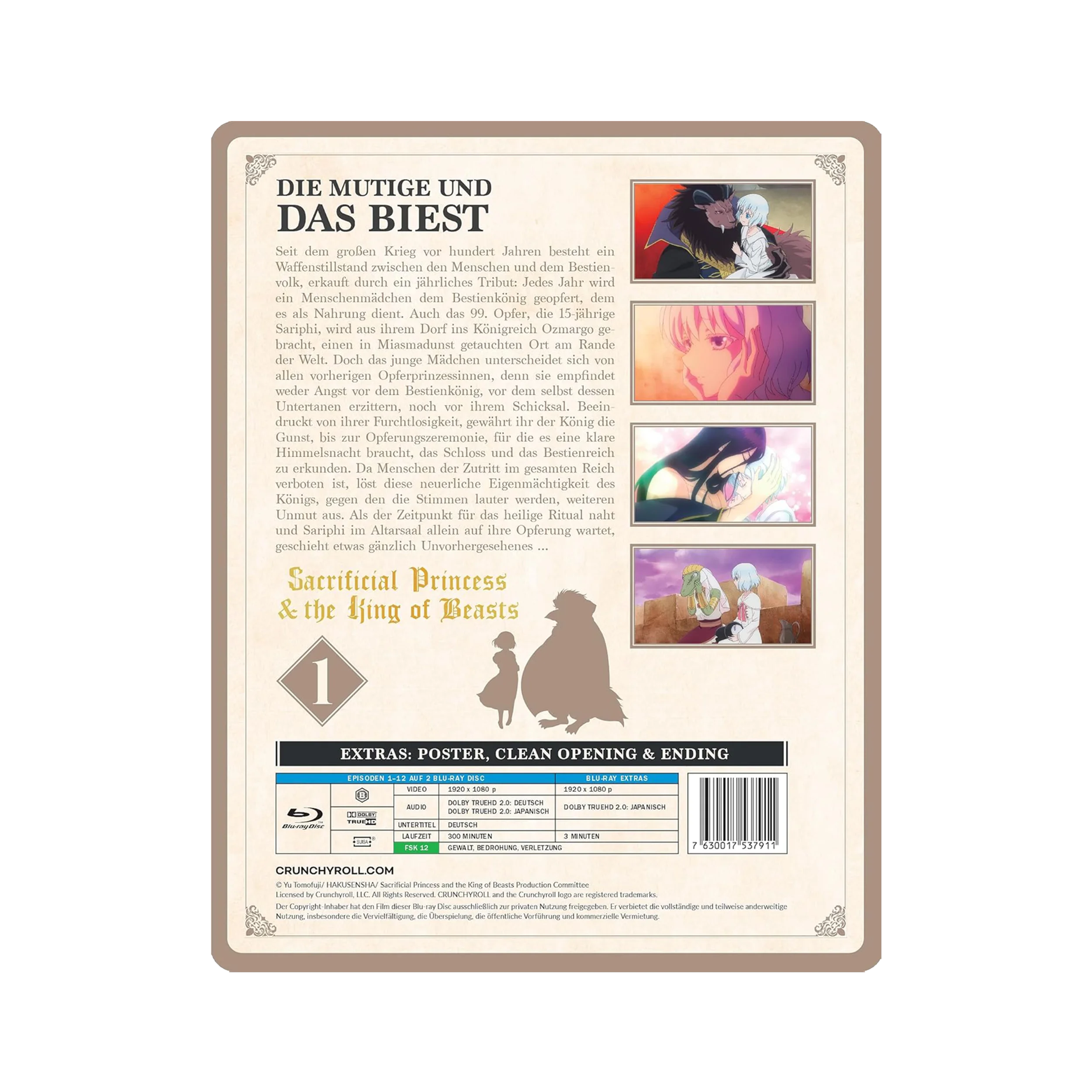 Sacrificial Princess and the King of Beasts - Staffel 1 - Part 1 (Blu-ray)