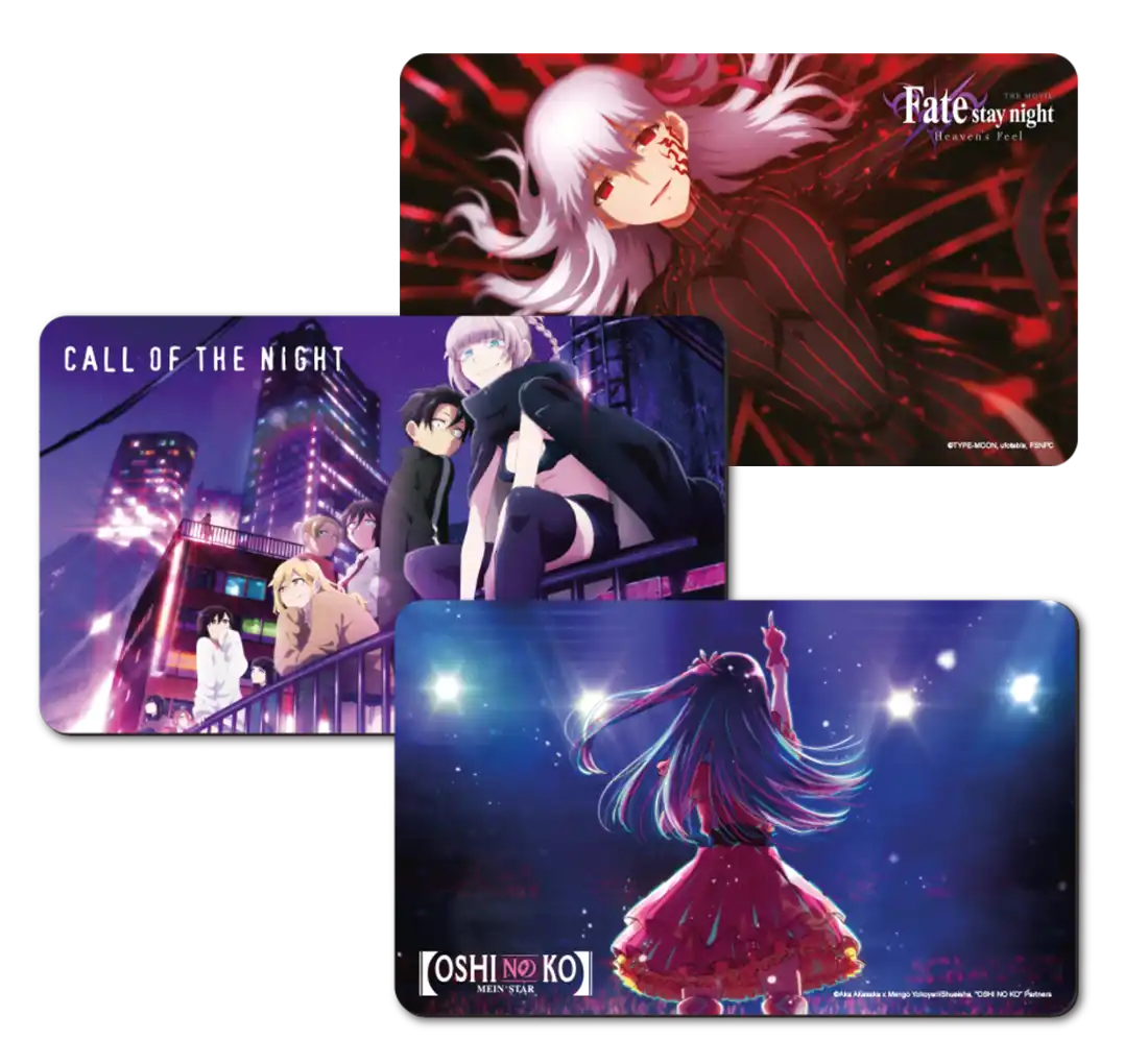 Fate/stay night Mauspad mit Anime-Charakteren und lebendigem Neon-Hintergrund.