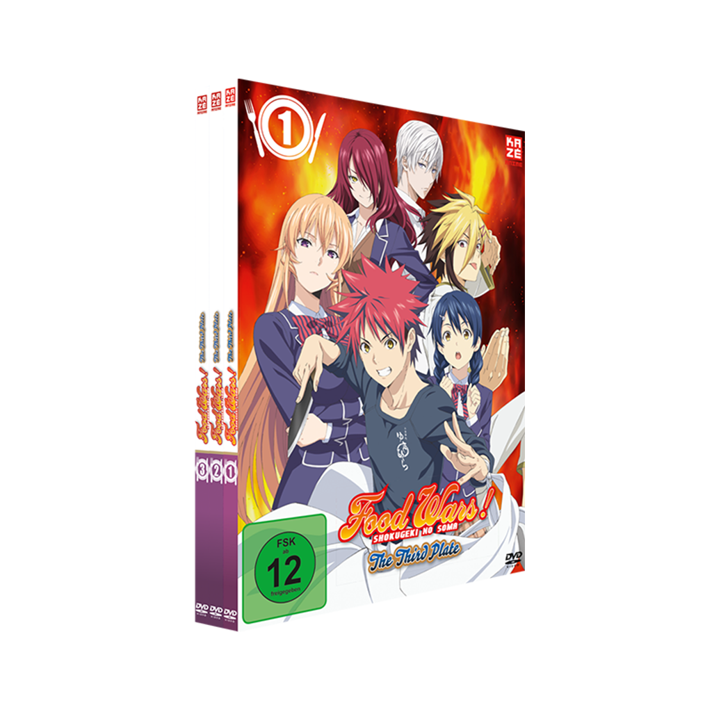 Food Wars! The Third Plate - Gesamtausgabe - Bundle mit Vol. 1-3 (DVD)