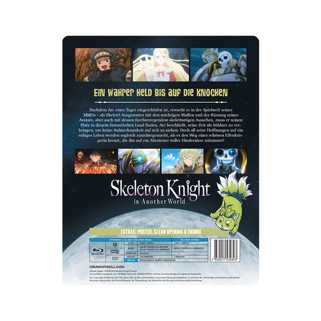 Skeleton Knight in Another World Blu-ray mit Poster und sauberem Opening-Disc
