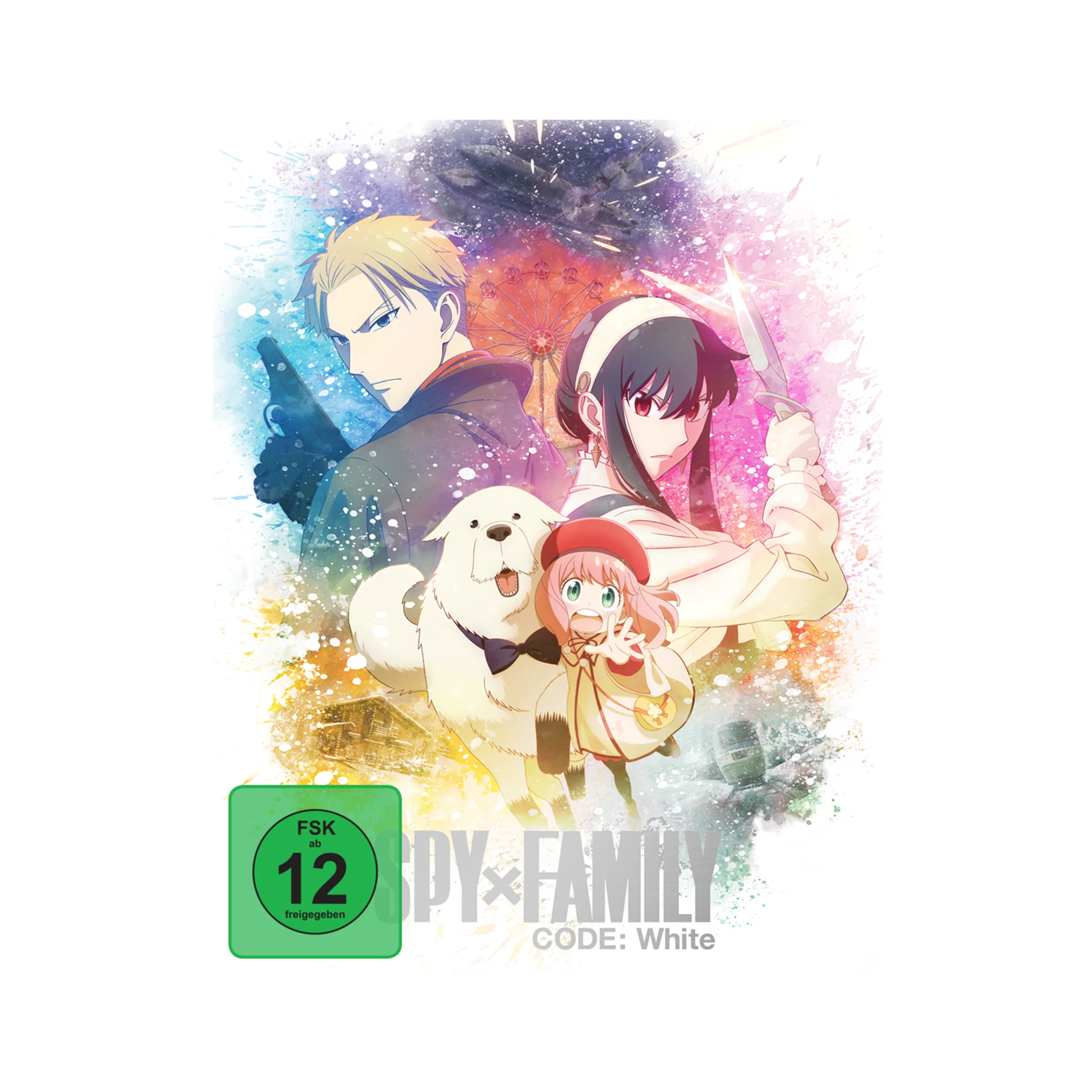 Anime Poster für Spy x Family Code White mit Charakteren in dynamischer Pose